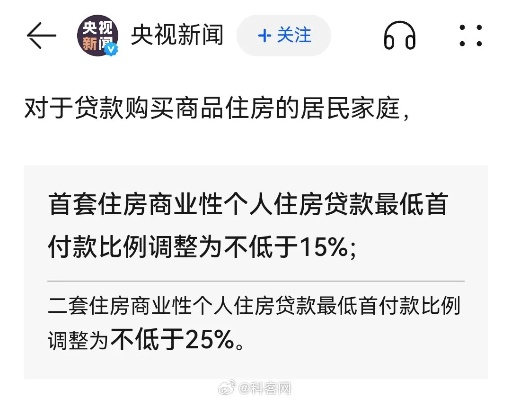 二套房贷首付比例下调至15%，楼市调控新动向解析