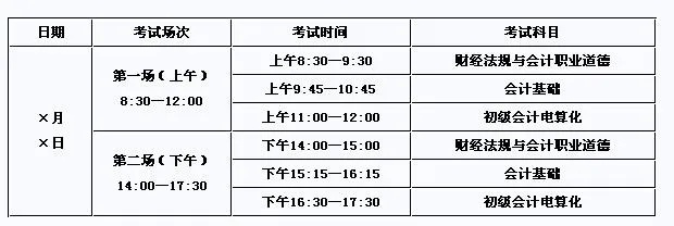 陕西会计从业资格考试时间详解与备考建议